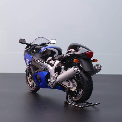 LCD Model Suzuki GSX-1300R Hayabusa Motorcycle Black 1:12 Diecast Model Motorcycle - scale model for display