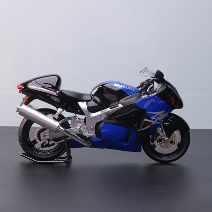 LCD Model Suzuki GSX-1300R Hayabusa Motorcycle Black 1:12 Diecast Model Motorcycle - showroom-quality model replica