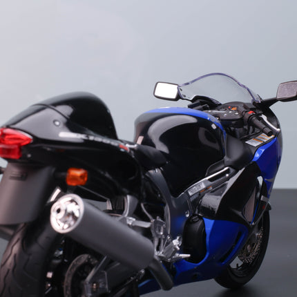 LCD Model Suzuki GSX-1300R Hayabusa Motorcycle Black 1:12 Diecast Model Motorcycle - scale model collectible piece
