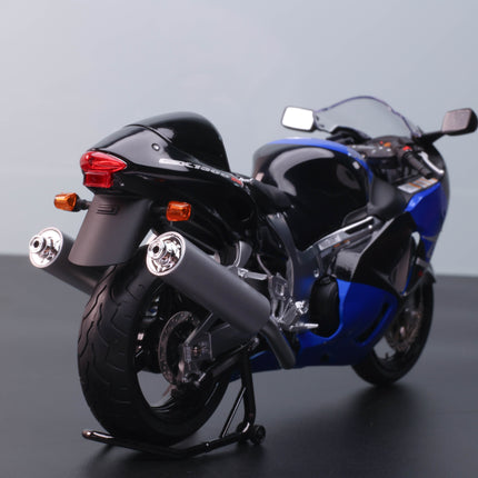 LCD Model Suzuki GSX-1300R Hayabusa Motorcycle Black 1:12 Diecast Model Motorcycle - hand-finished display model