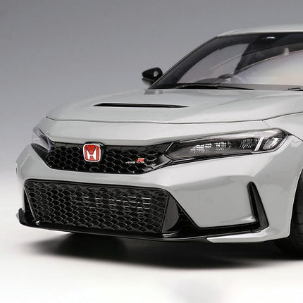 Motorhelix Honda Civic Type R FL5 Supersonic Gray 1:18 Diecast Model Car - studio product photo of the scale model