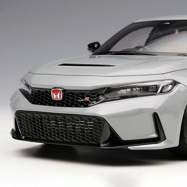 Motorhelix Honda Civic Type R FL5 Supersonic Gray 1:18 Diecast Model Car - studio product photo of the scale model