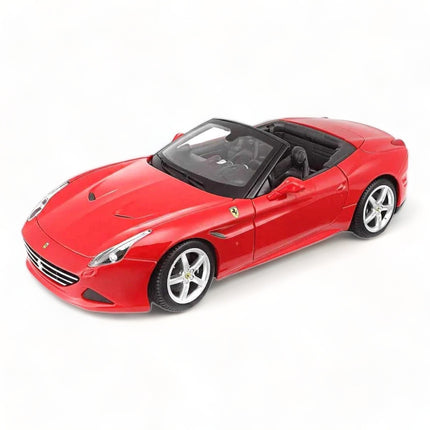 Bburago Ferrari California T 1/18 Diecast Scale Model Car Red - studio product photo of the scale model
