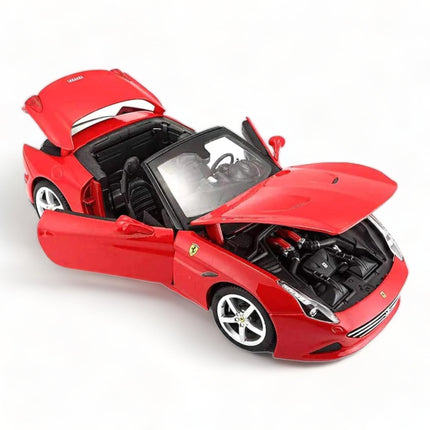 Bburago Ferrari California T 1/18 Diecast Scale Model Car Red - collectible scale model car