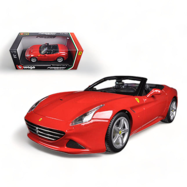 Bburago Ferrari California T 1/18 Diecast Scale Model Car Red - detailed collector display model