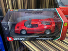 Bburago 1/18 Ferrari F50 Red Diecast Model Car - detailed collector display model