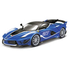 1/18 Diecast Ferrari FXX K EVO #27 Blue Bburago Scale Model Car - detailed collector display model