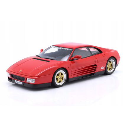 Ferrari 348 Twin Turbo Koenig Special 1994 Rosso Corsa Red GT Spirit 1:18 Diecast Model GT472 With Custom Number Plates