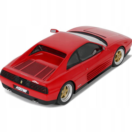 Ferrari 348 Twin Turbo Koenig Special 1994 Rosso Corsa Red GT Spirit 1:18 Diecast Model GT472 With Custom Number Plates