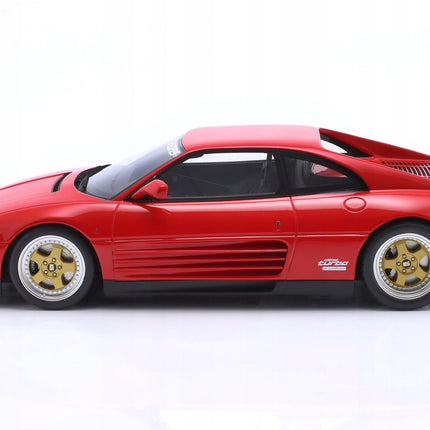 Ferrari 348 Twin Turbo Koenig Special 1994 Rosso Corsa Red GT Spirit 1:18 Diecast Model GT472 With Custom Number Plates