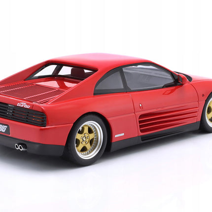 Ferrari 348 Twin Turbo Koenig Special 1994 Rosso Corsa Red GT Spirit 1:18 Diecast Model GT472 With Custom Number Plates