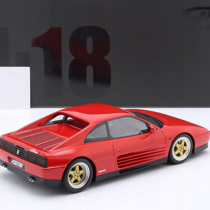 Ferrari 348 Twin Turbo Koenig Special 1994 Rosso Corsa Red GT Spirit 1:18 Diecast Model GT472 With Custom Number Plates