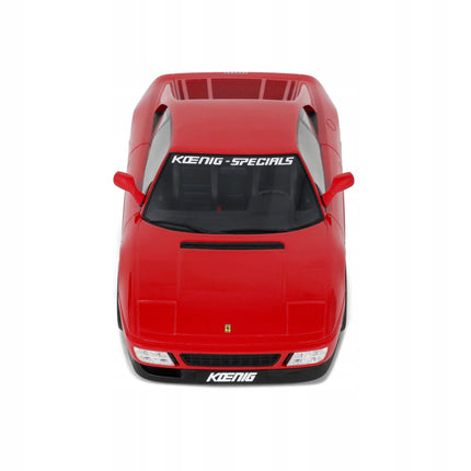 Ferrari 348 Twin Turbo Koenig Special 1994 Rosso Corsa Red GT Spirit 1:18 Diecast Model GT472 With Custom Number Plates