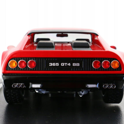 1:18 scale red Ferrari 365 GT4 BB diecast model car rear view