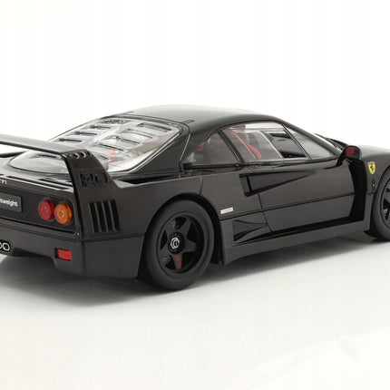 Ferrari F40 Lightweight 1990 1:18 Diecast Model KK Scale Nero Black Classic Supercar Collector Model