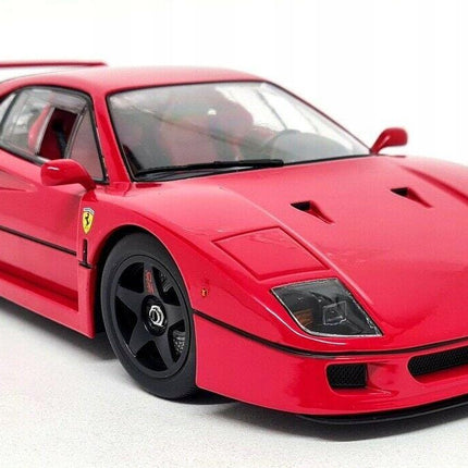 Ferrari F40 Lightweight 1990 Diecast Model Car 1:18 KK Scale Rosso Classic Ferrari Supercar – Custom Plates