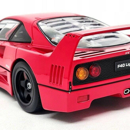 Ferrari F40 Lightweight 1990 Diecast Model Car 1:18 KK Scale Rosso Classic Ferrari Supercar – Custom Plates