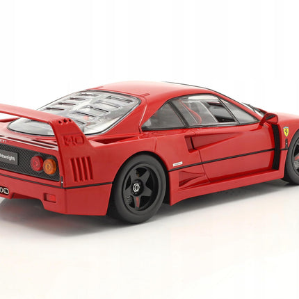 Ferrari F40 Lightweight 1990 Diecast Model Car 1:18 KK Scale Rosso Classic Ferrari Supercar – Custom Plates