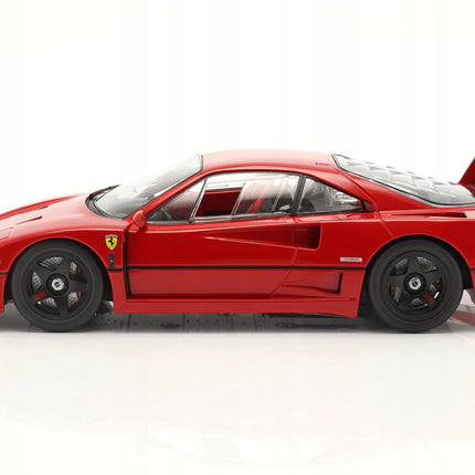 Ferrari F40 Lightweight 1990 Diecast Model Car 1:18 KK Scale Rosso Classic Ferrari Supercar – Custom Plates