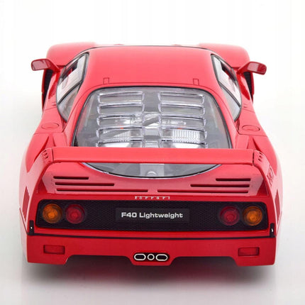 Ferrari F40 Lightweight 1990 Diecast Model Car 1:18 KK Scale Rosso Classic Ferrari Supercar – Custom Plates