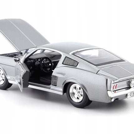 https://a.allegroimg.com/original/118b8e/3c783d0441b09e8a28c0db230059/Ford-Mustang-GT-Fastback-1967-Maisto-1-24-Szary-Metalowy-Model-Samochodu-Gy-Model-Ford-Mustang-GT-67
