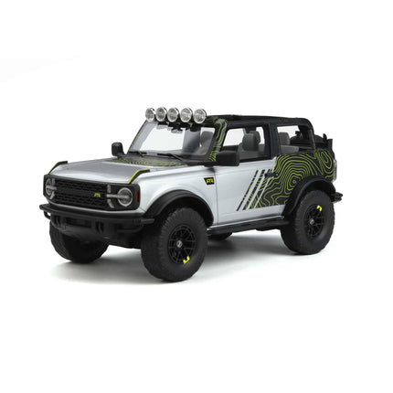 Ford Bronco RTR 2022 Silver Decor 1:18 Resin Model - Limited Edition SUV