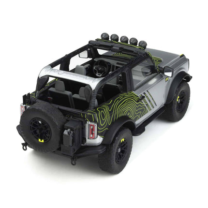 Ford Bronco RTR 2022 Silver Decor 1:18 Resin Model - Limited Edition SUV