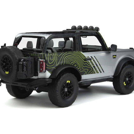 Ford Bronco RTR 2022 Silver Decor 1:18 Resin Model - Limited Edition SUV