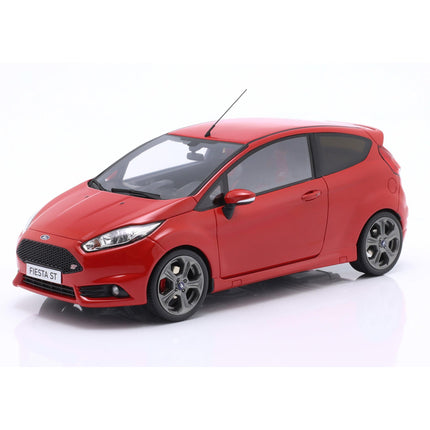Ford Fiesta ST Mk7 Race Red OttOmobile 1:18 Scale Model (Personalized Plates)