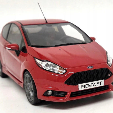 Ford Fiesta ST Mk7 Race Red OttOmobile 1:18 Scale Model (Personalized Plates)