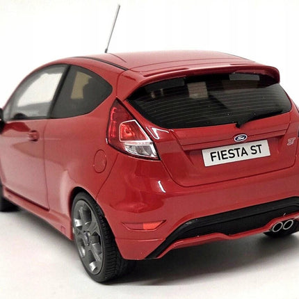 Ford Fiesta ST Mk7 Race Red OttOmobile 1:18 Scale Model (Personalized Plates)
