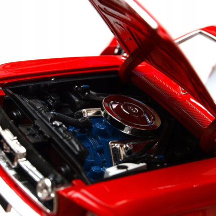 Ford Mustang GT 1967 Welly 1:24 Diecast Model Car Metal Collector Scale Model with Custom Plates