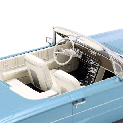 Ford Thunderbird Convertible 1966 1:18 Diecast Model KK Scale Blue Metallic Thelma and Louise Movie Car