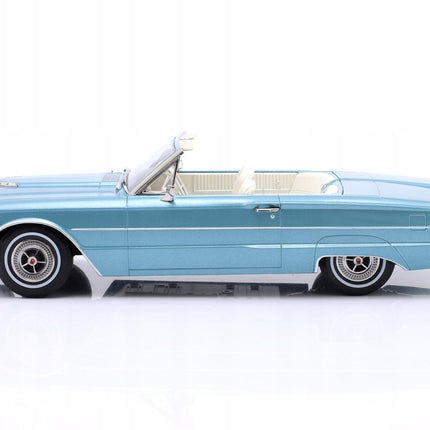 Ford Thunderbird Convertible 1966 1:18 Diecast Model KK Scale Blue Metallic Thelma and Louise Movie Car