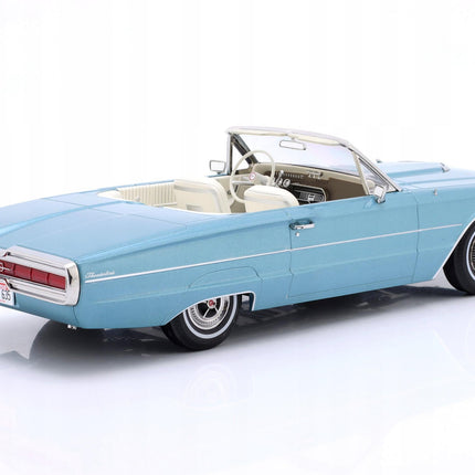 Ford Thunderbird Convertible 1966 1:18 Diecast Model KK Scale Blue Metallic Thelma and Louise Movie Car