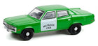 Green diecast model car Matador Cab with silver door, 1:64 scale collectible toy