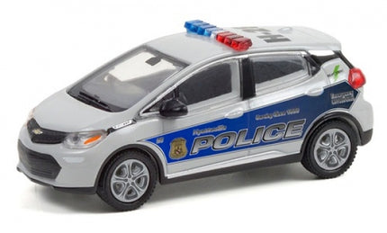 1:64 scale diecast police car model with detailed graphics and rooftop lights
