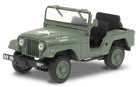 1:24 scale diecast U.S. Army military Jeep model with green exterior and open top