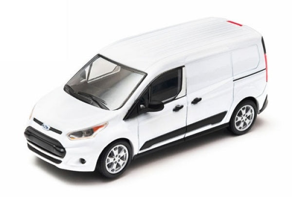 White diecast model van in 1:18 scale with detailed black trim, displayed on a white background.