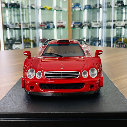 GT Spirit Mercedes-Benz CLK GTR Super Sport 1/18 Red Resin - studio product photo of the scale model