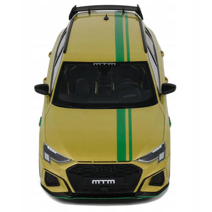 GT Spirit Audi S3 MTM 2022 Yellow Metallic 1:18 Resin Limited GT891 With Custom Plates