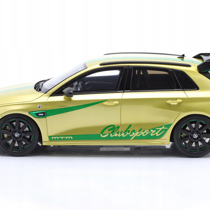 GT Spirit Audi S3 MTM 2022 Yellow Metallic 1:18 Resin Limited GT891 With Custom Plates