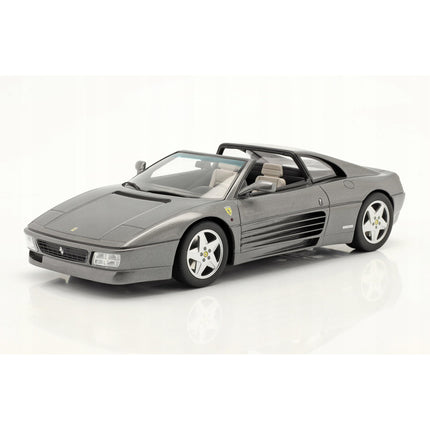 GT Spirit Ferrari 348 GTS Spider 1993 Gray Metallic 1:18 Resin Limited Edition With Custom Number Plates