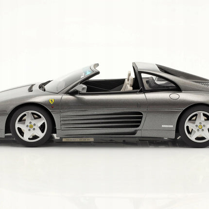 GT Spirit Ferrari 348 GTS Spider 1993 Gray Metallic 1:18 Resin Limited Edition With Custom Number Plates