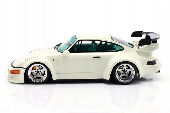 GT Spirit Porsche 911 (964) Flat Nose RWB RWBA 2023 White 1:18 Resin With Custom Plates