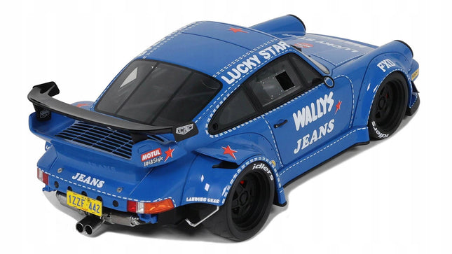 GT Spirit Porsche 911 (964) RWB “Osho” Arrow Blue 1:18 Resin Limited Edition with Custom Plates
