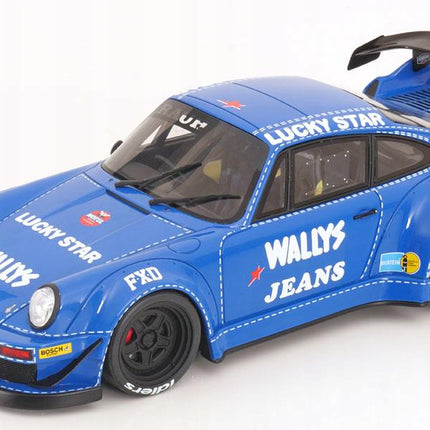 GT Spirit Porsche 911 (964) RWB “Osho” Arrow Blue 1:18 Resin Limited Edition with Custom Plates