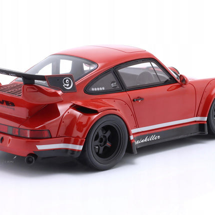 GT Spirit Porsche 911 964 RWB Painkiller Indian Red 1:18 Resin Model With Custom  Plates