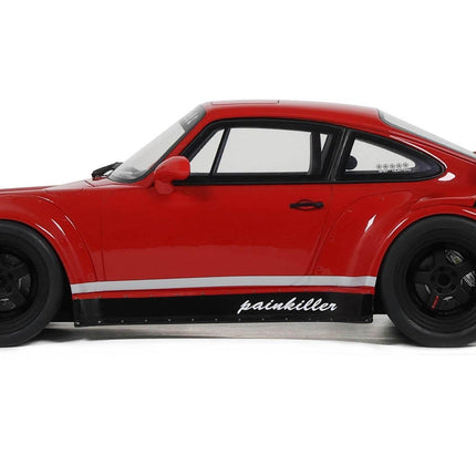 GT Spirit Porsche 911 964 RWB Painkiller Indian Red 1:18 Resin Model With Custom  Plates
