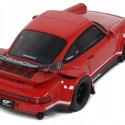 GT Spirit Porsche 911 964 RWB Painkiller Indian Red 1:18 Resin Model With Custom  Plates